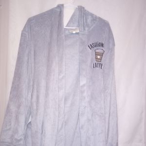 Ladies robe with hoodie